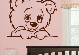 Animal Murals for Nursery D322 Large Nursery Baby Teddy Bear Wall Mural Giant Transfer Art