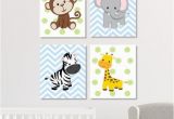 Animal Murals for Nursery Jungle Nursery Decor Jungle Animals Wall Art Safari Nursery Decor