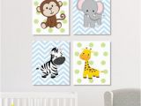 Animal Murals for Nursery Jungle Nursery Decor Jungle Animals Wall Art Safari Nursery Decor