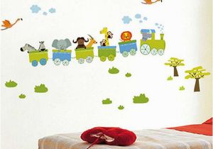 Animal Murals for Nursery New Removable Sticker Animal Roller Style Wall Stickers for Nursery