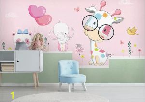 Animal Murals for Walls Custom Size 3d Wallpaper Mural Kids Room Bed Room nordic Minimalist Animals 3d Picture sofa Backdrop Wallpaper Mural Non Woven Sticker Hd