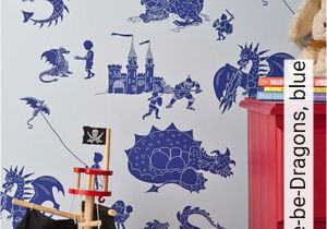 Animal Wall Murals Wallpaper Ere Be Dragons Blue