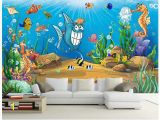 Animal Wall Murals Wallpaper Us $12 21 Off 3d Wall Murals Wallpaper Custom Picture Mural Beautiful Cartoon Mural Submarine World Children Room Tv Backdrop Wall Home Decor In
