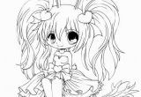 Anime Coloring Pages Easy Cute Chibi Anime Bunny Girl Coloring Page