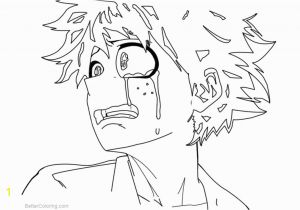 Anime Coloring Pages My Hero Academia Boku No Hero Academia Coloring Pages Crying by Senpaidaiki