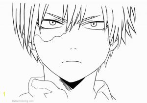 Anime Coloring Pages My Hero Academia Free Boku No Hero Academia Coloring Pages todoroki Lineart