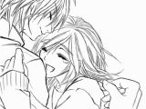 Anime Kissing Coloring Pages Couple Sketch by Cantrona Couples Pinterest