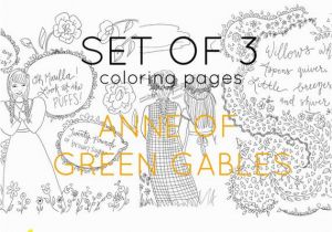 Anne Of Green Gables Coloring Pages Adult Coloring Pages Anne Of Green Gables Digital Coloring