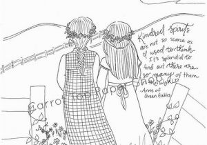 Anne Of Green Gables Coloring Pages Anne Of Green Gables Coloring Page Adult Coloring Literary