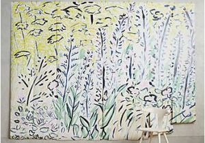 Anthropologie Wall Mural Petaled Meadow Mural Interior Decorating