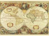 Antique Map Wall Mural Antique World Map Wall Mural