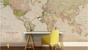 Antique Map Wall Mural World Map Wall Decal Wallpaper World Map Old Map Wall