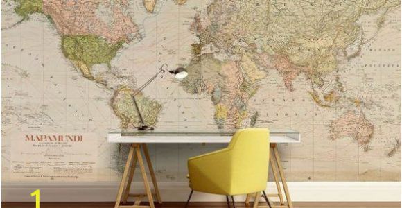 Antique Map Wall Mural World Map Wall Decal Wallpaper World Map Old Map Wall