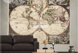 Antique World Map Wall Mural Vintage Map Tapestry Old Map Wall Decor Vintage Wall Decor