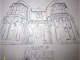 Anubis Coloring Page House Anubis Coloring Pages to Print