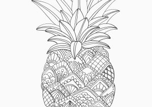 Apple Coloring Pages for Adults Fruits Coloring Pages Printable Pineapple Coloring Page