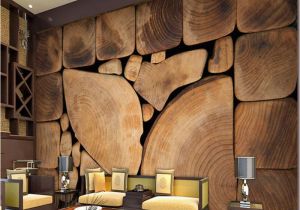 Architectural Wall Murals Custom Wall Murals Woods Grain Growth Rings European Retro Painting