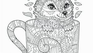 Arctic Animals for Kids Coloring Pages Fox Coloring Pages Vector Fox In Cup Adult Coloring Page