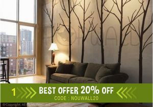 Are Wall Murals Tacky Winter Tree Wall Decal Living Room Wall Decals Wall