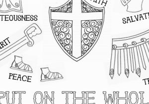 Armor Of God Coloring Pages Pdf Blank Armor Of God Folder Cover Pdf