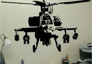 Army Wall Murals Cool Military Helicopter Wall Art Stickers Mural Vinyl Decals