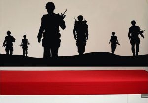 Army Wall Murals Creatively sol R Army Men Vinyl 3d Wall Sticker Boys Poster Wall