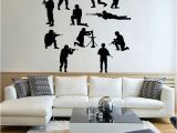 Army Wall Murals Idfiaf Military Army sol R Wall Sticker Guns Wall Decal War