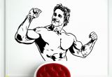 Arnold Schwarzenegger Wall Mural Arnold Schwarzenegger Decal Fitness Sports Bodybuilding Wall