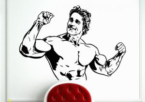 Arnold Schwarzenegger Wall Mural Arnold Schwarzenegger Decal Fitness Sports Bodybuilding Wall