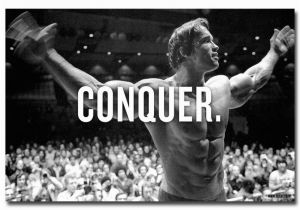 Arnold Schwarzenegger Wall Mural Nicoleshenting Arnold Schwarzenegger Motivational Quote Art Silk