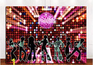 Art Fever Wall Murals 70s 80s 90s Disco Fever Dancers Party Decorations Graphy Backdrop 7x5ft Vinyl Let S Glow Crazy In the Dark Background Shining Neon Stages