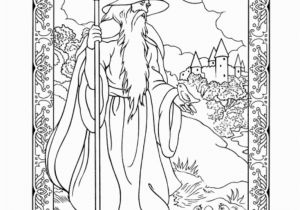 Art Nouveau Coloring Pages Wondrous Wizards Coloring Book Dover Publications