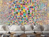 Art Nouveau Wall Murals 3d Colorful Squares 872 View Wallpaper Mural Wall Print Decal