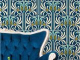 Art Nouveau Wall Murals Art Deco and Art Nouveau Wall Murals Retro Feather Damask Peel and