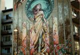 Art Nouveau Wall Murals Street Art Woman Murals & Street Art Pinterest