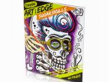 Art with Edge Sugar Skulls Pages Colored Art with Edge Sugar Skulls Adult Coloring Book Walmart