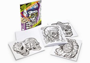 Art with Edge Sugar Skulls Pages Colored Art with Edge Sugar Skulls Crayola