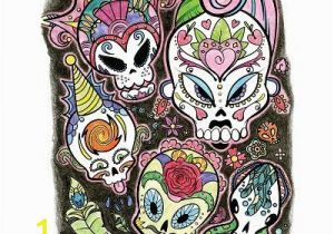 Art with Edge Sugar Skulls Pages Colored Crayola Art with Edge Sugar Skulls Coloring Book