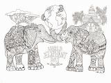 Asian Elephant Coloring Page World Elephant Day Elephants Adult Coloring Pages