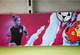 Aston Villa Wall Mural Girls Football Festival