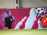 Aston Villa Wall Mural Girls Football Festival