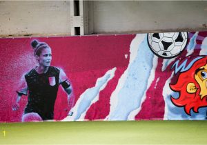 Aston Villa Wall Mural Girls Football Festival