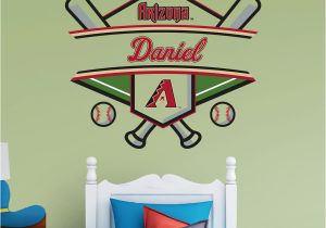 Atlanta Braves Wall Mural Arizona Diamondbacks Personalized Name Giant Mlb Transfer Decal