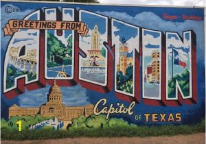 Austin Texas Wall Murals Greetings From Austin Mural Aktuelle 2020 Lohnt Es Sich