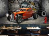 Automotive Wall Murals Custom 3d Wall Murals Wallpaper Creative Stereoscopic Space Car