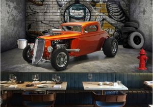 Automotive Wall Murals Custom 3d Wall Murals Wallpaper Creative Stereoscopic Space Car