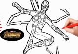 Avengers Infinity War Spiderman Coloring Pages Avengers Infinity War Iron Spider