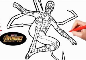 Avengers Infinity War Spiderman Coloring Pages Avengers Infinity War Iron Spider