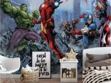 Avengers Wall Mural Wallpaper Pin On Murs