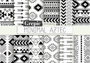 Aztec Pattern Coloring Pages Aztec Digital Paper "minimal Aztec" Aztec Patterns Tribal Patterns